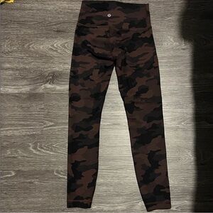 Lululemon Espresso Camo Leggings